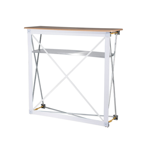 Structure du Comptoir Parapluie Hop Up - ses tablettes 