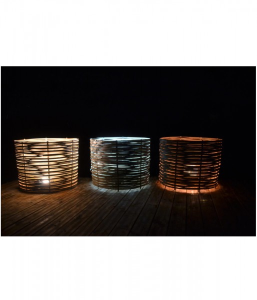 Luminaire au sol - au design cylindrique