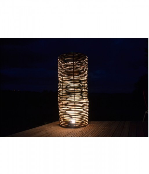 Luminaire au sol - au design cylindrique