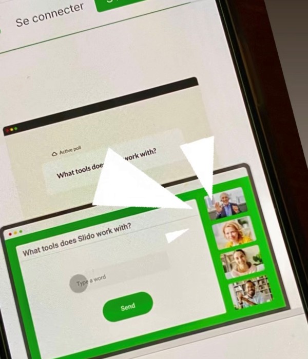 Avec l'application SLIDO et notre Assistance tout est possible 