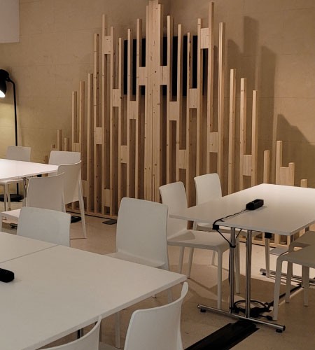 cloison bois, claustra décorative