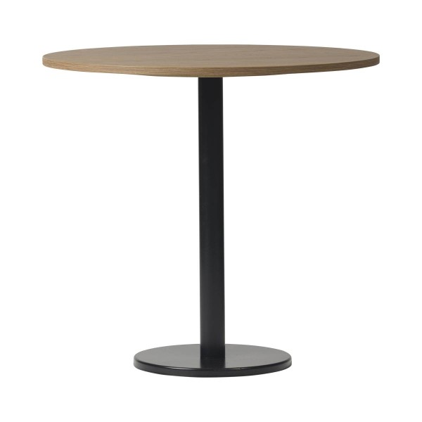 Plateau bois foncé diam.80