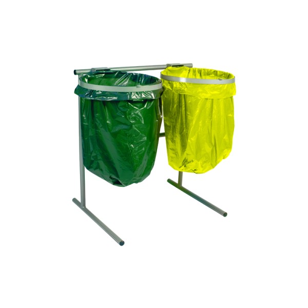 Poubelle double avec sac