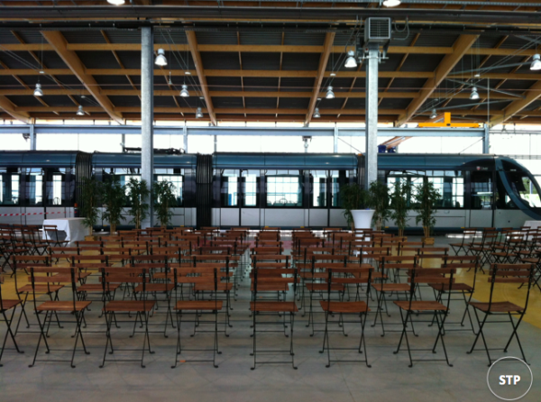 Chaise Square Fer et Bois 