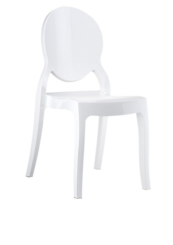 Chaise Glossy Blanche 
