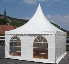 CHAPITEAUX  5X5 avec PLANCHER sur RÉSILLE<br /><br />